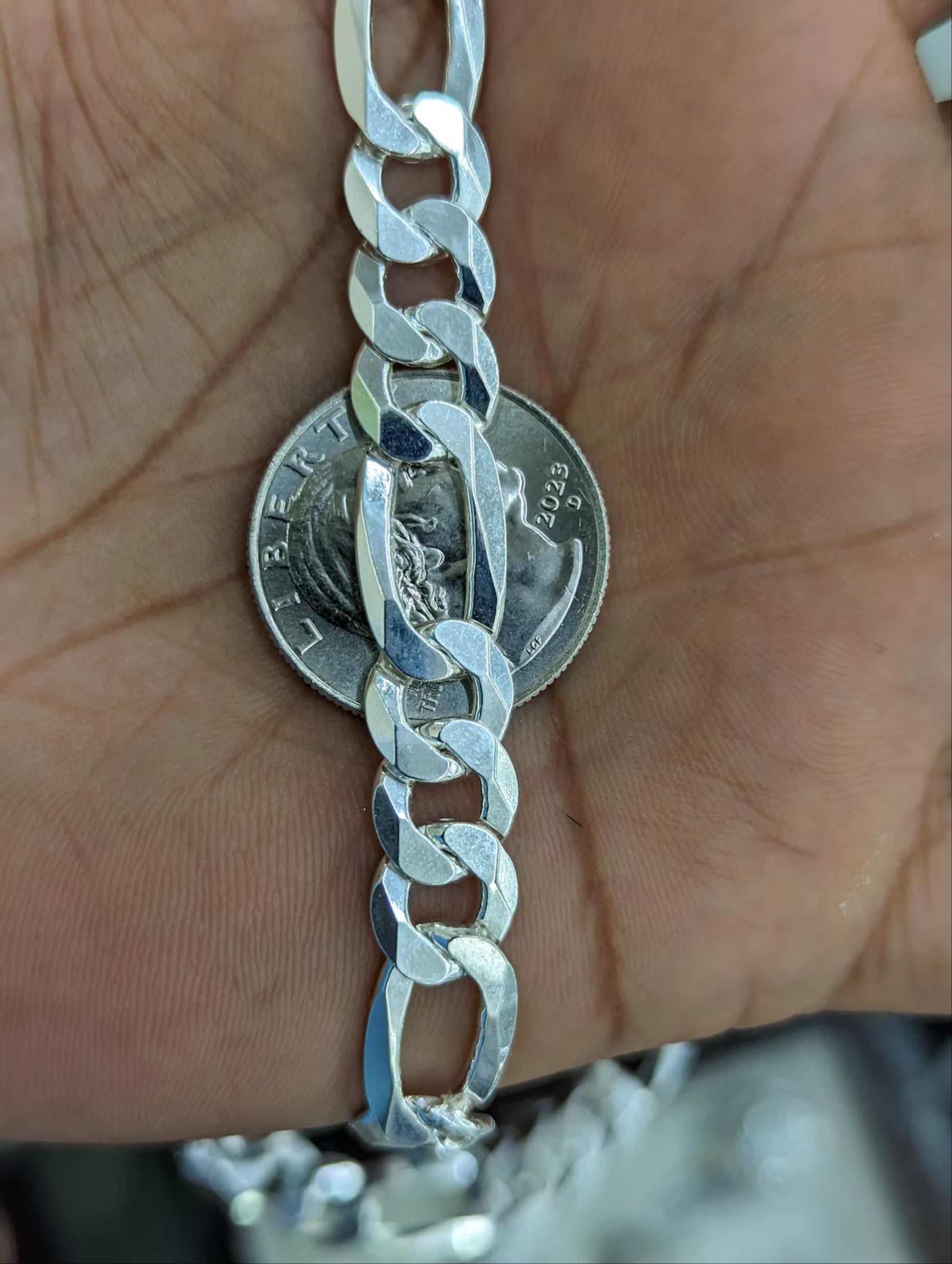 Savlano 925 Sterling Silver 6.5MM Italian Miami Cuban Link Chain Necklace For Men - Made In Italy Comes With A Gift Box (20 - Foto 2