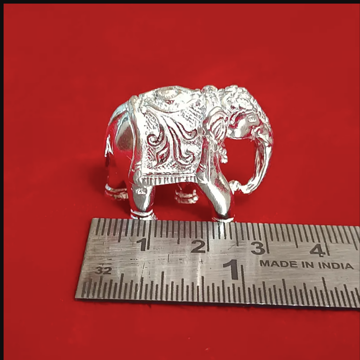 925 Solid Sterling Silver Lucky Elephant Charm Pair