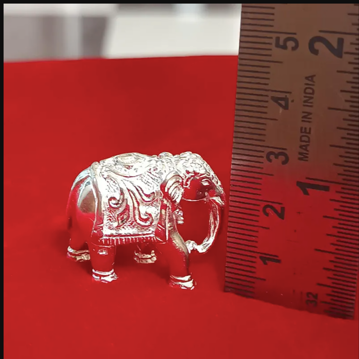925 Solid Sterling Silver Lucky Elephant Charm Pair