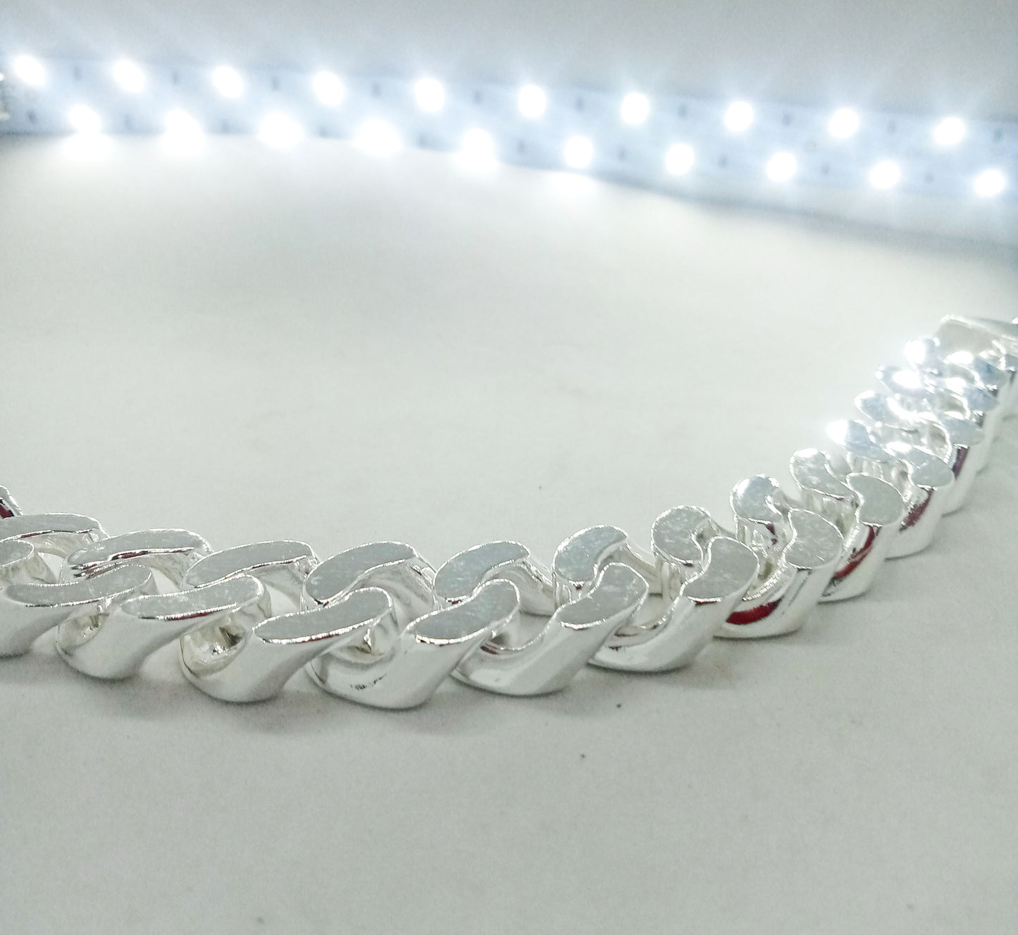 VERY BIG! Miami Cuban Link Bracelet x 17 mm Wide - Huge, Heavy Mens Design. Street Style - 925 Sterling Silver Jewelry Handmade