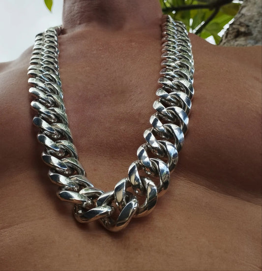 22mm Curb Link Chunky Chain Men