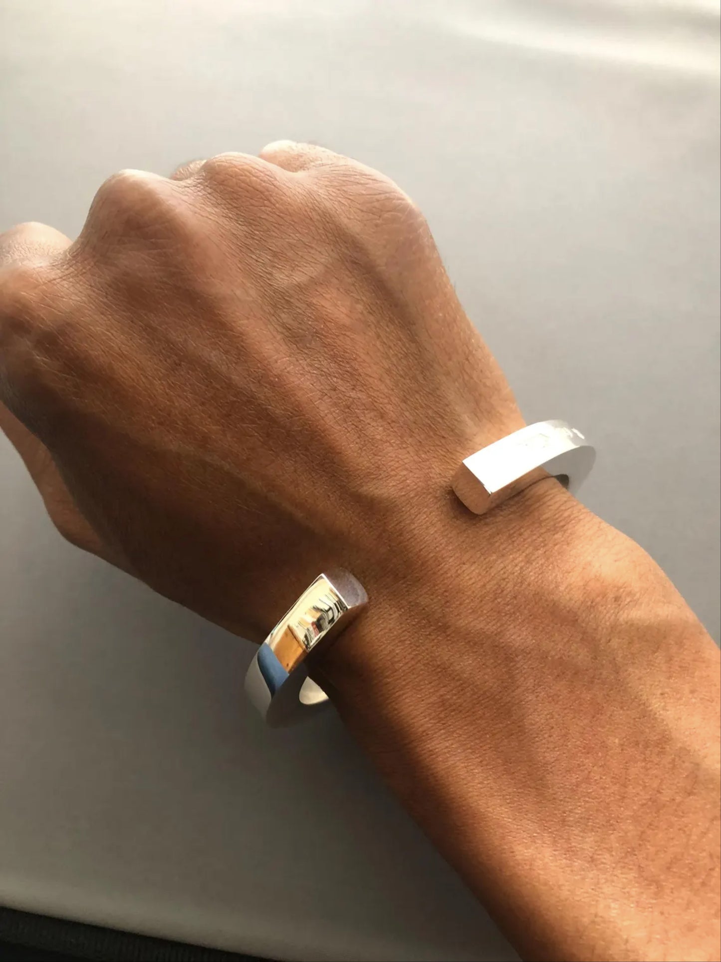 Large 999 silver Cuff bracelet