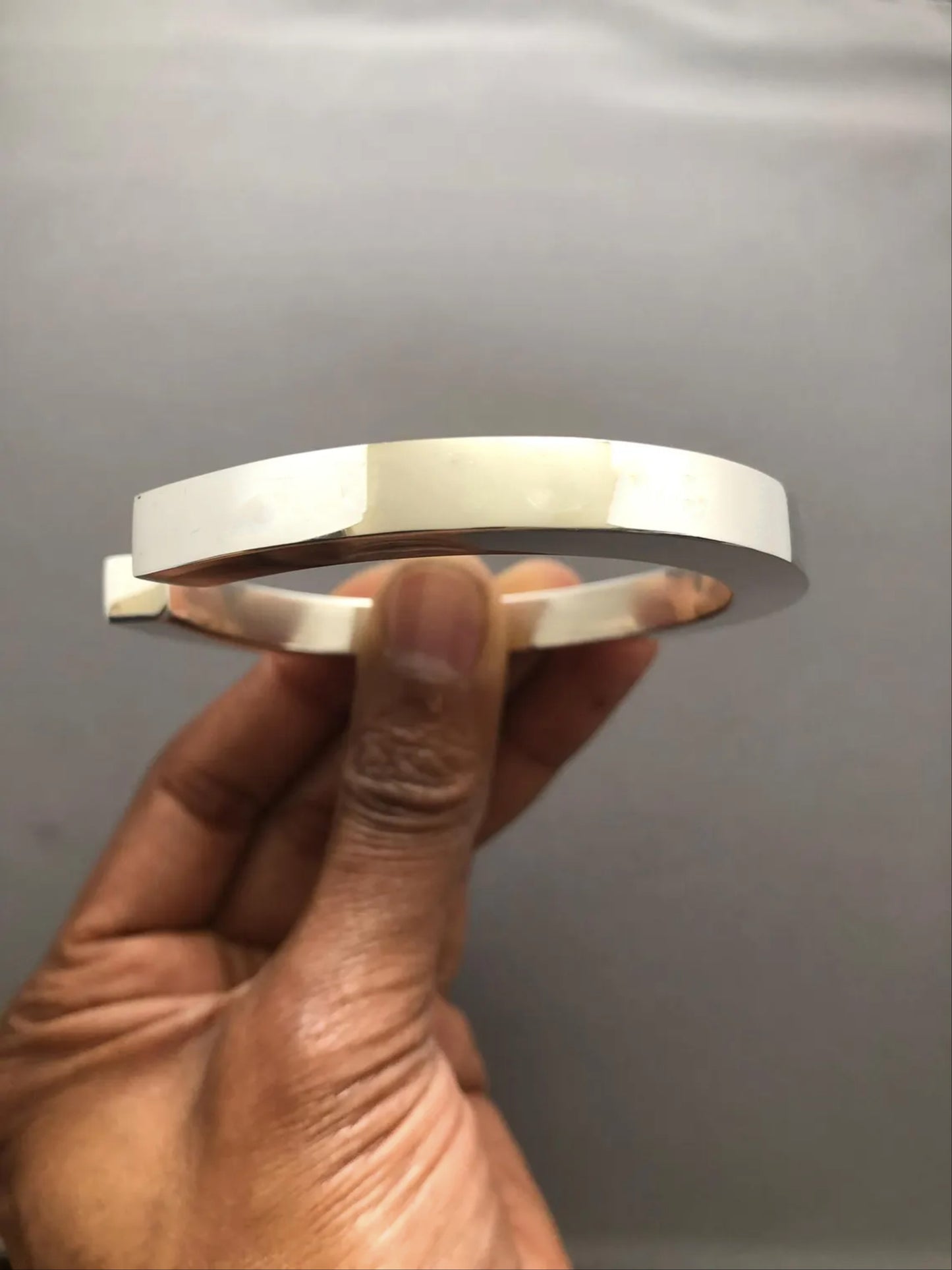 Large 999 silver Cuff bracelet
