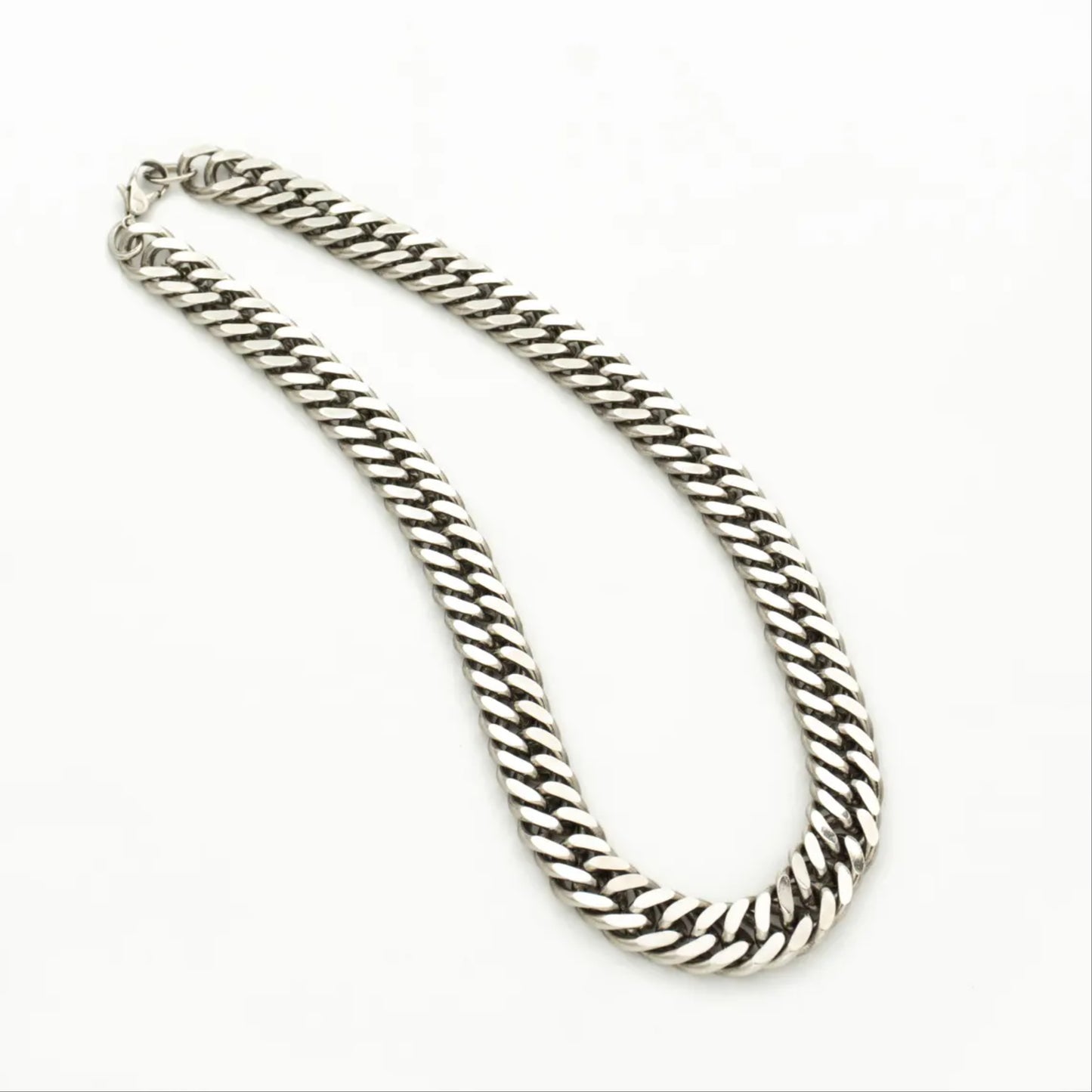 15mm Heavy 925 Silver Curb Chain Chunky