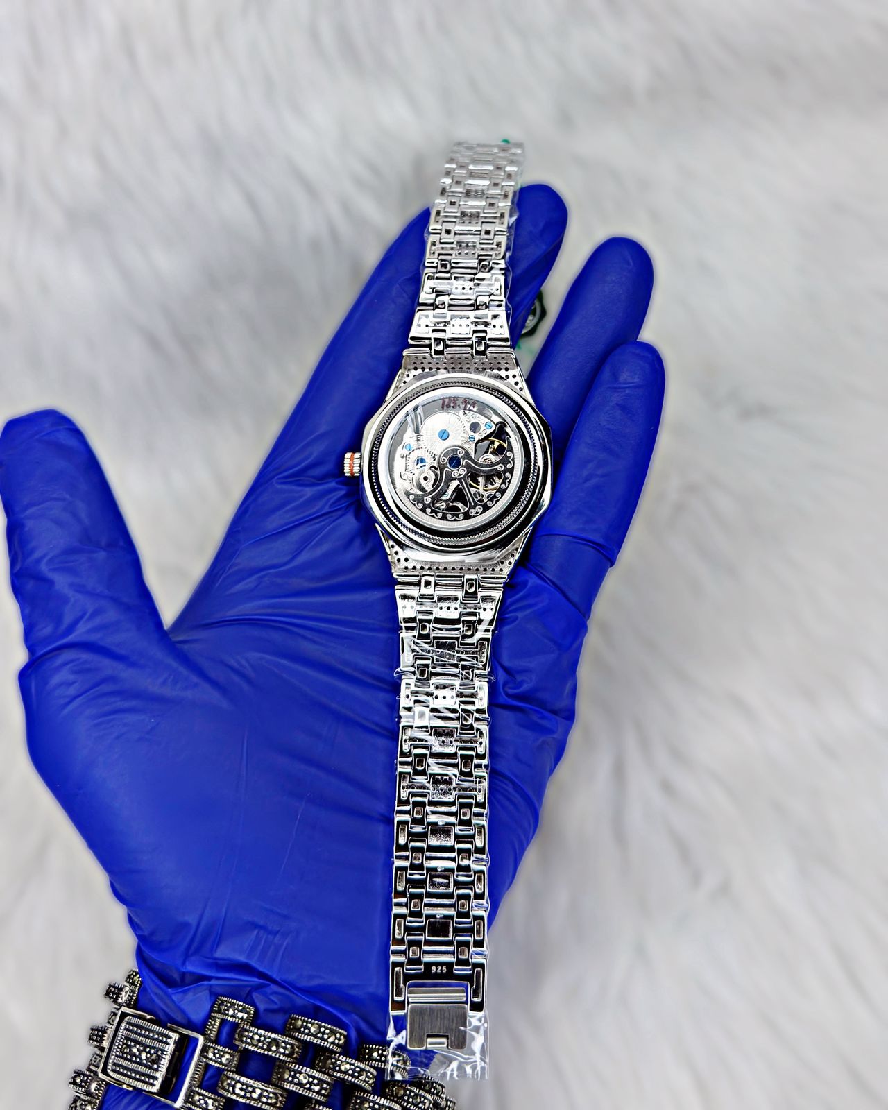 925 Silver Heavy Watch Men