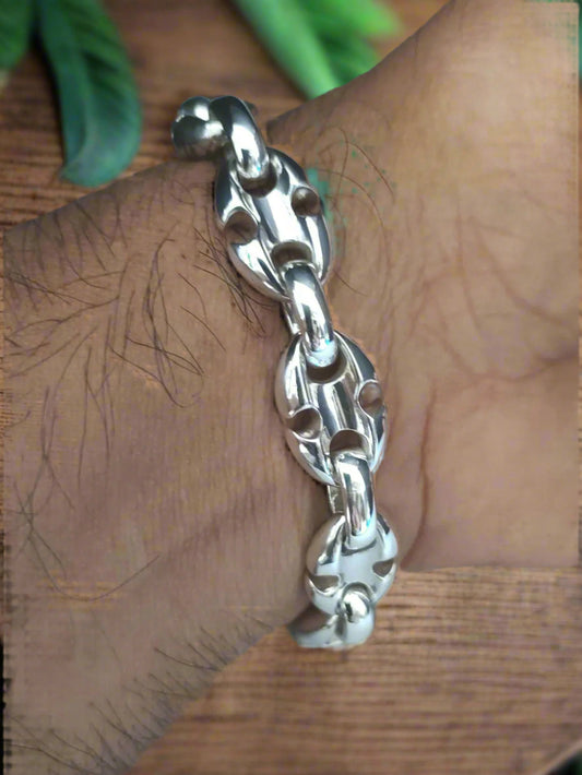 Bracelet-Silver-men's-graduation-gift 