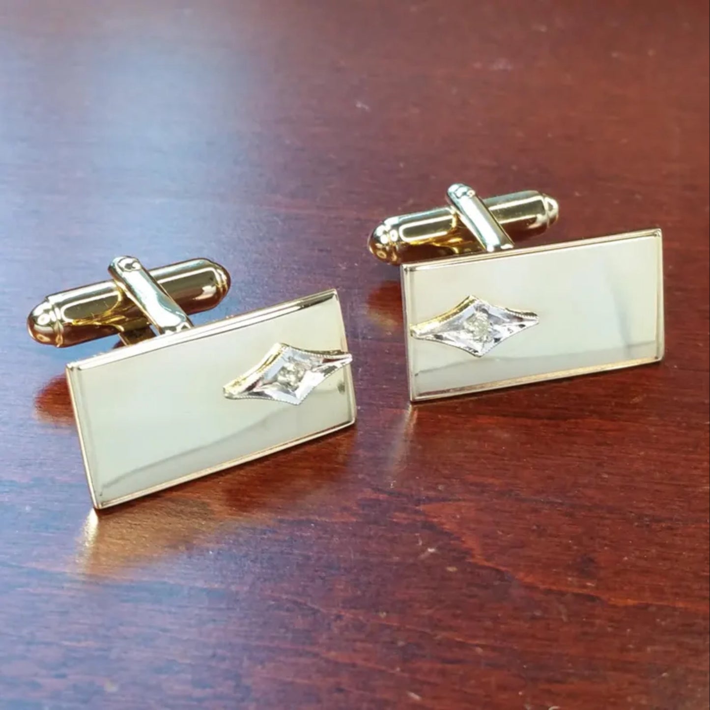 Personalised 14k Gold Cufflinks Vintage