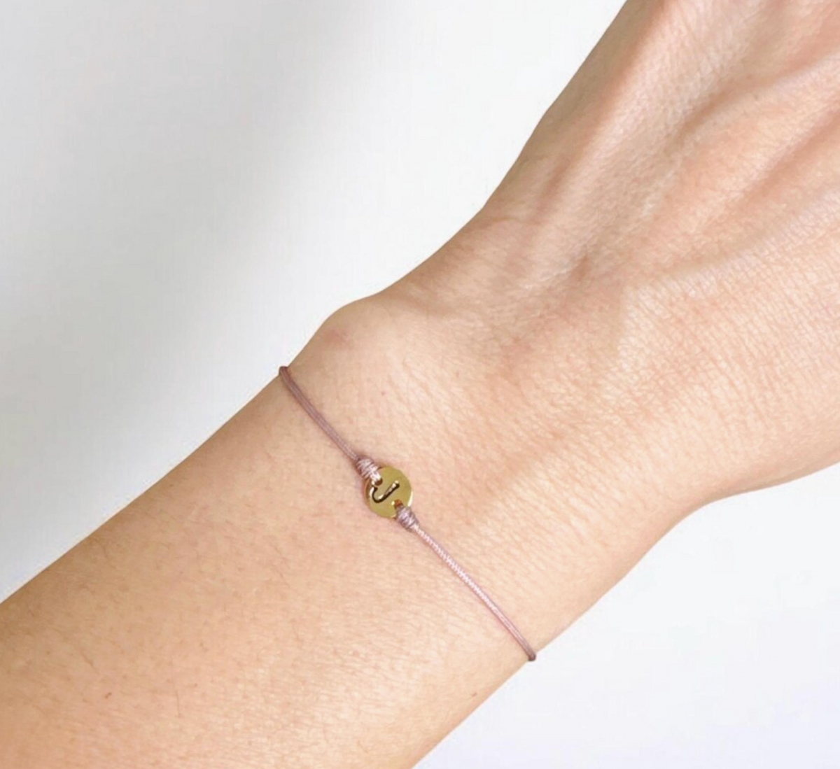 Real 18k Gold Custom Letter Gift Bracelet Men's