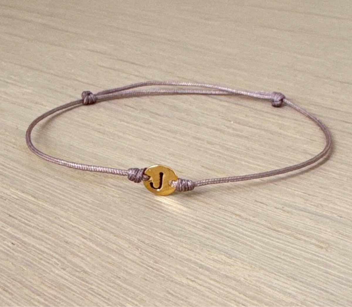 Real 18k Gold Custom Letter Gift Bracelet Men's