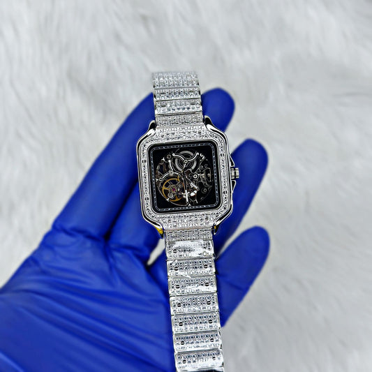 Real 925 Silver Watch Automatic Graduation Gift CU23S