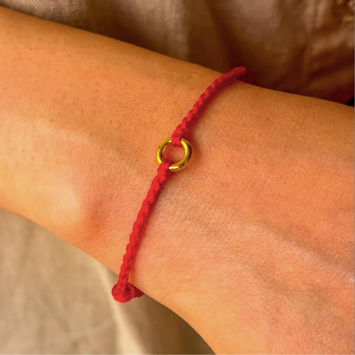 Solid 18k Gold Lucky Bracelet Men's