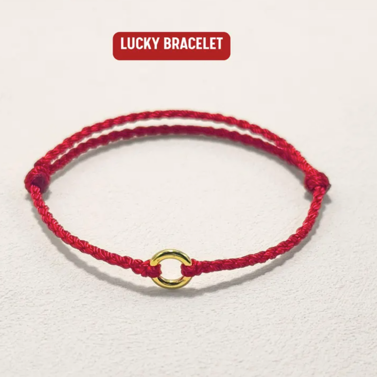 Solid 18k Gold Lucky Bracelet Men's