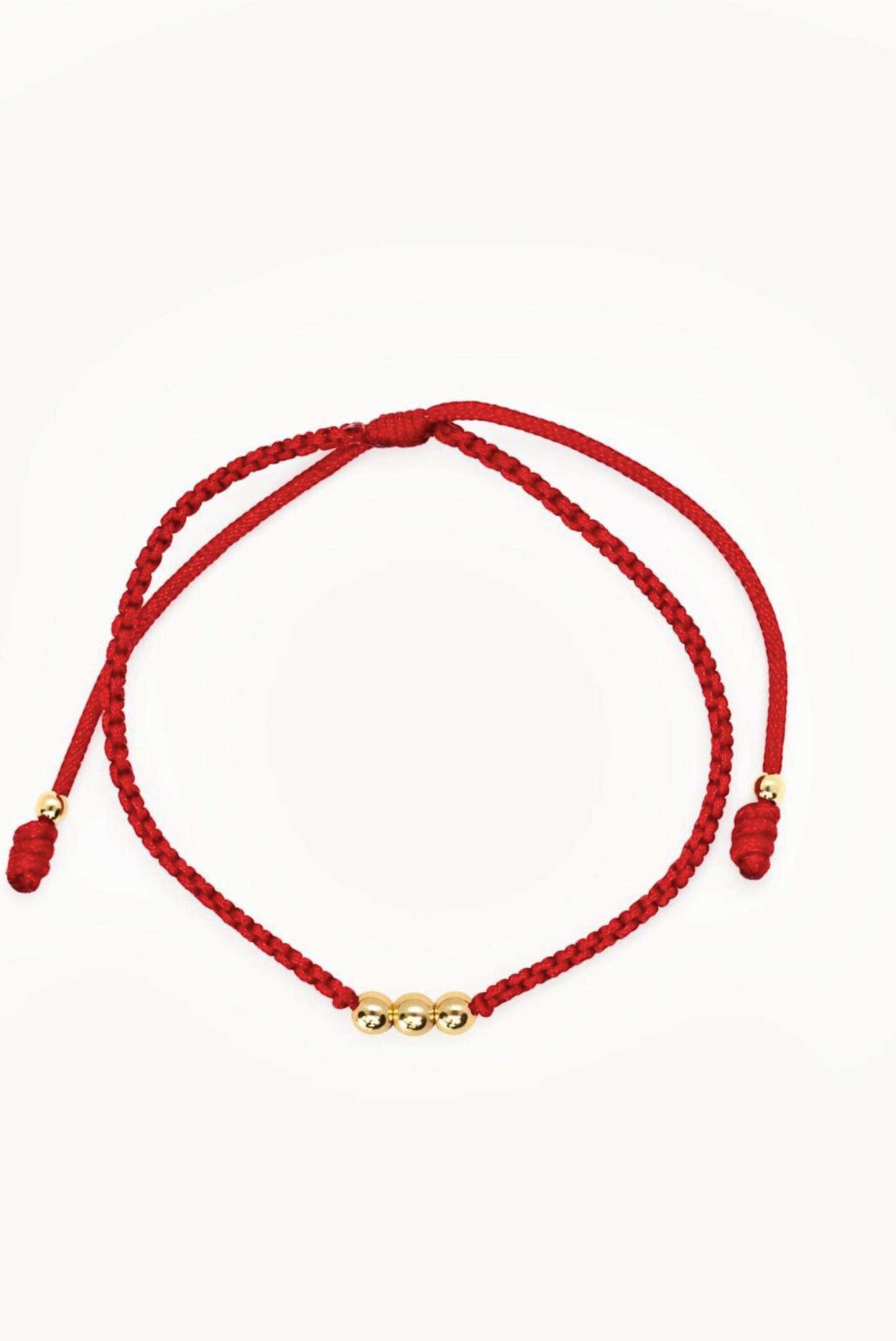 Real 18k Gold Beaded Bracelet Men's