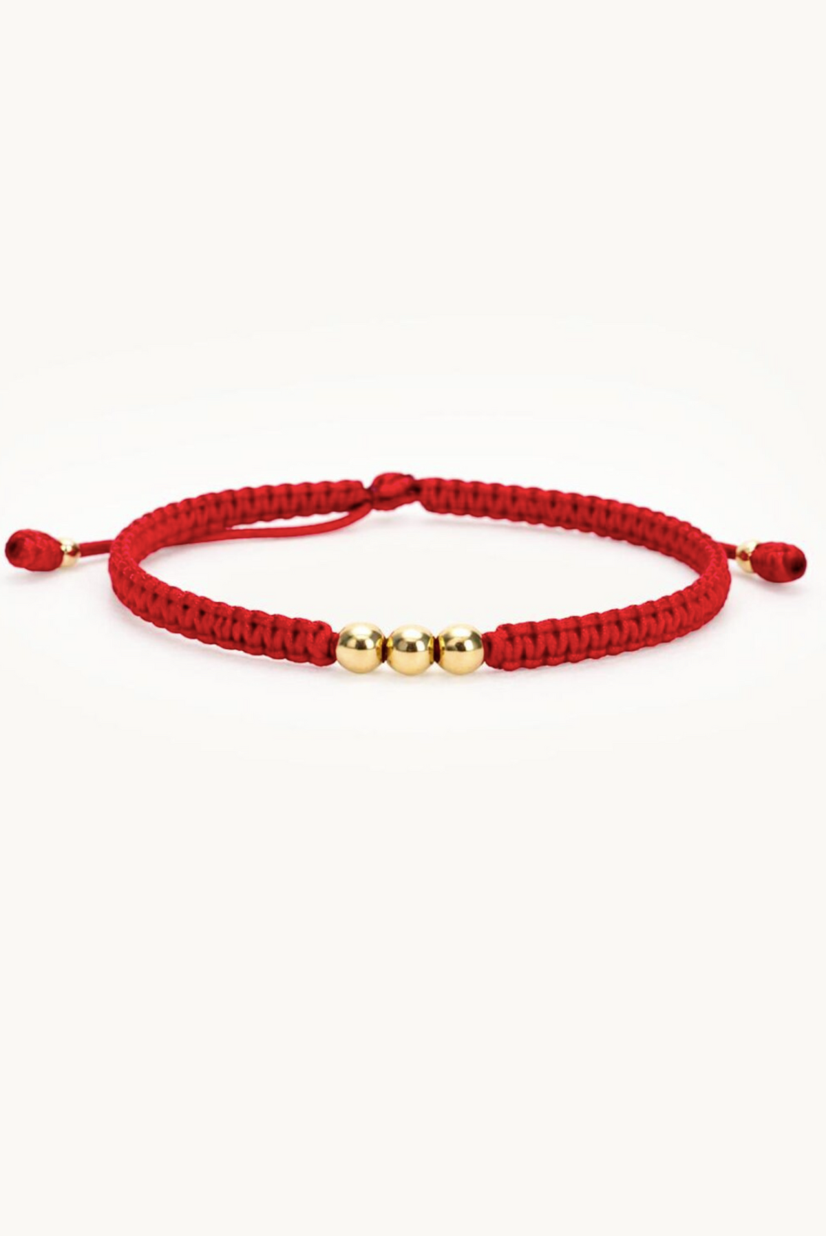 Real 18k Gold Beaded Bracelet Men's