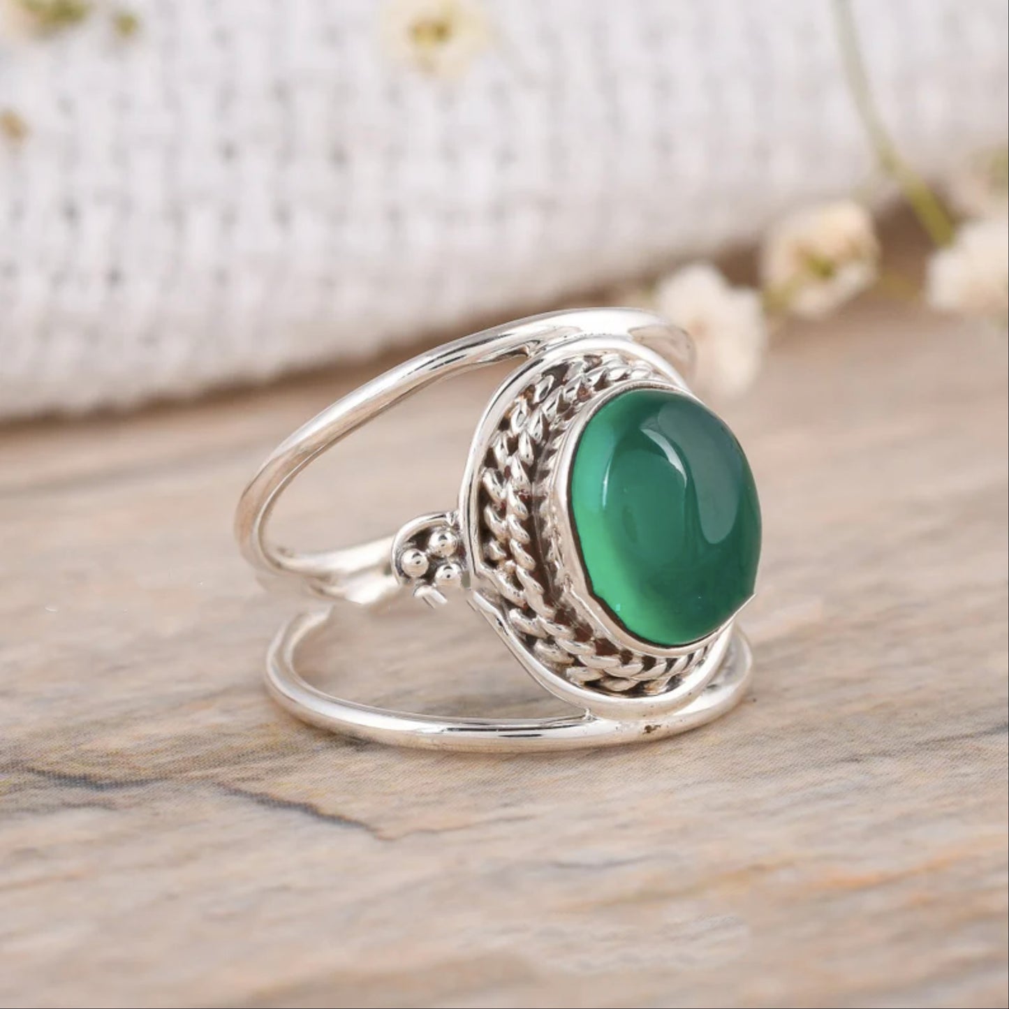 925 Sterling Silver Ring onyx