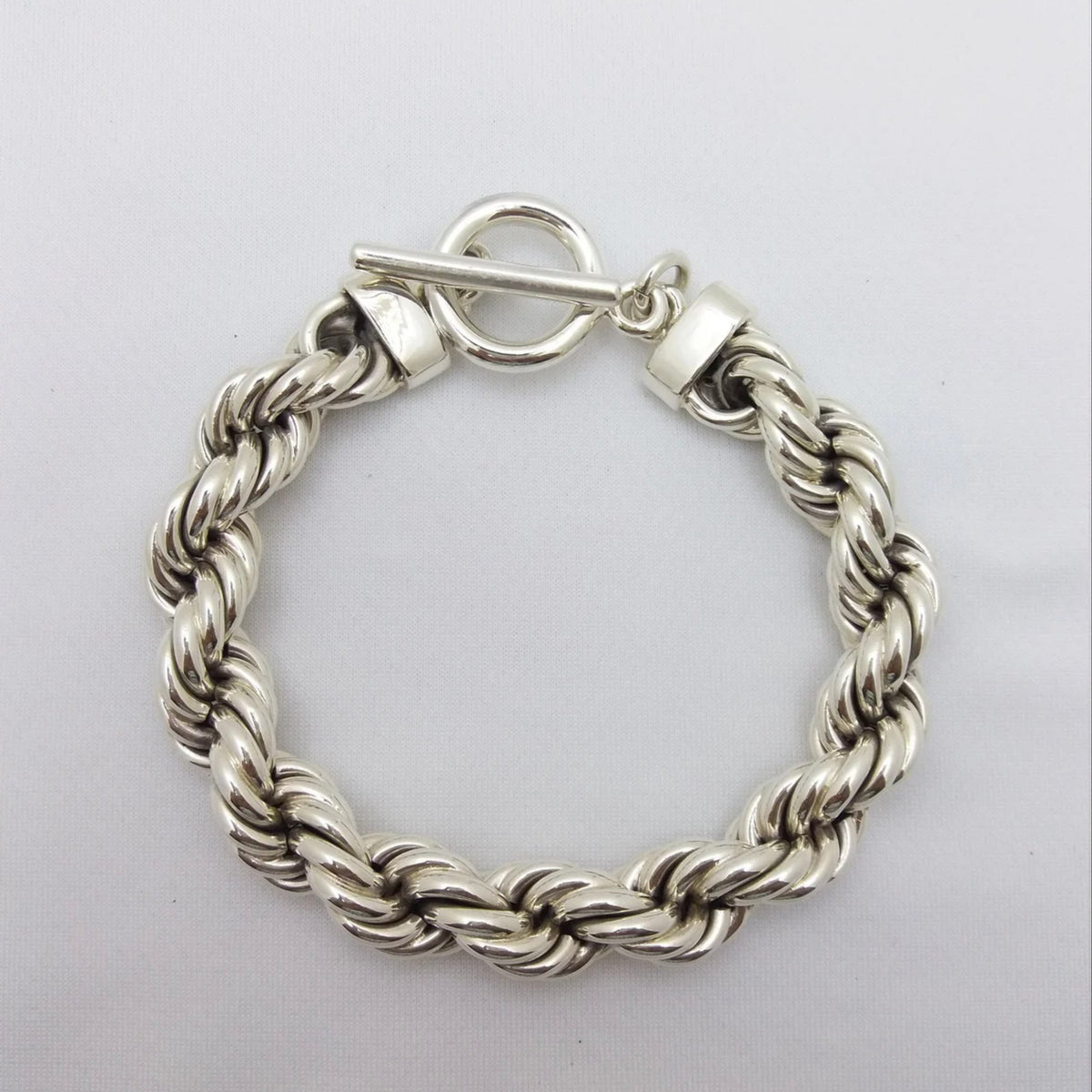 Real Solid Rope Chain 925 Sterling Silver Men's