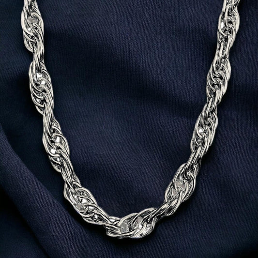 Heavy Solid Silver 925 Disco Link chain - 7mm Biker Chain