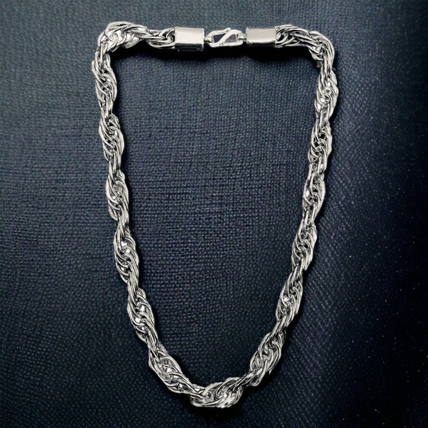 Rope Chain Heavy Silver 925 Disco Style