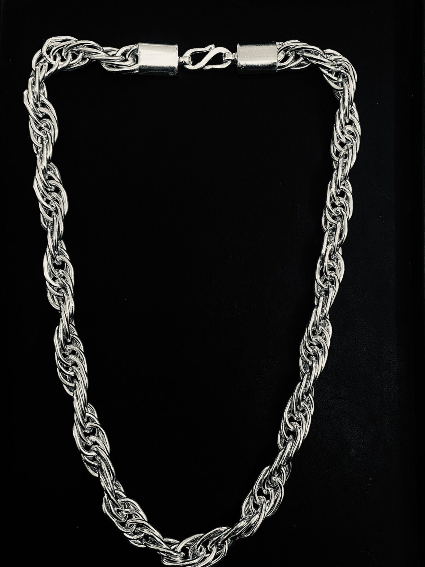 Rope Chain Heavy Silver 925 Disco Style