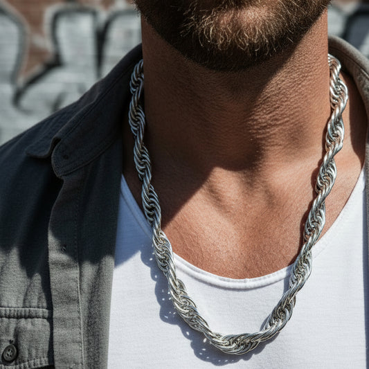 SNAKE CHAIN-MEN -SILVER 925
