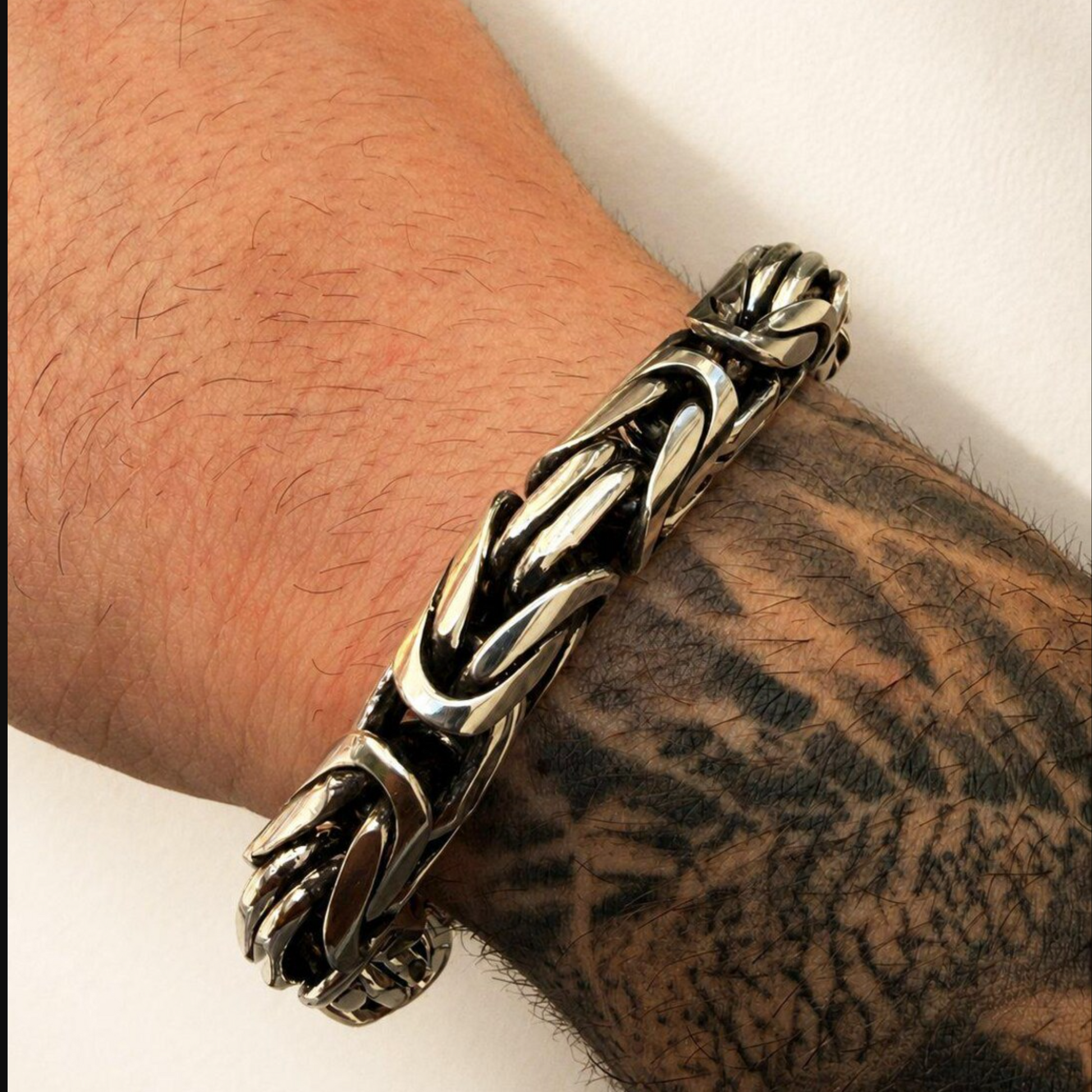 925 heavy silver bracelet
