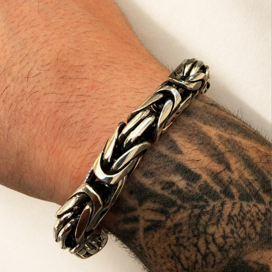 925 heavy silver bracelet