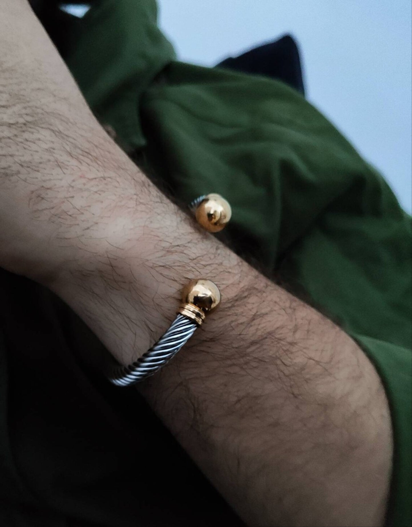 925 Silver Cuff -Bracelet Gift Boyfriend