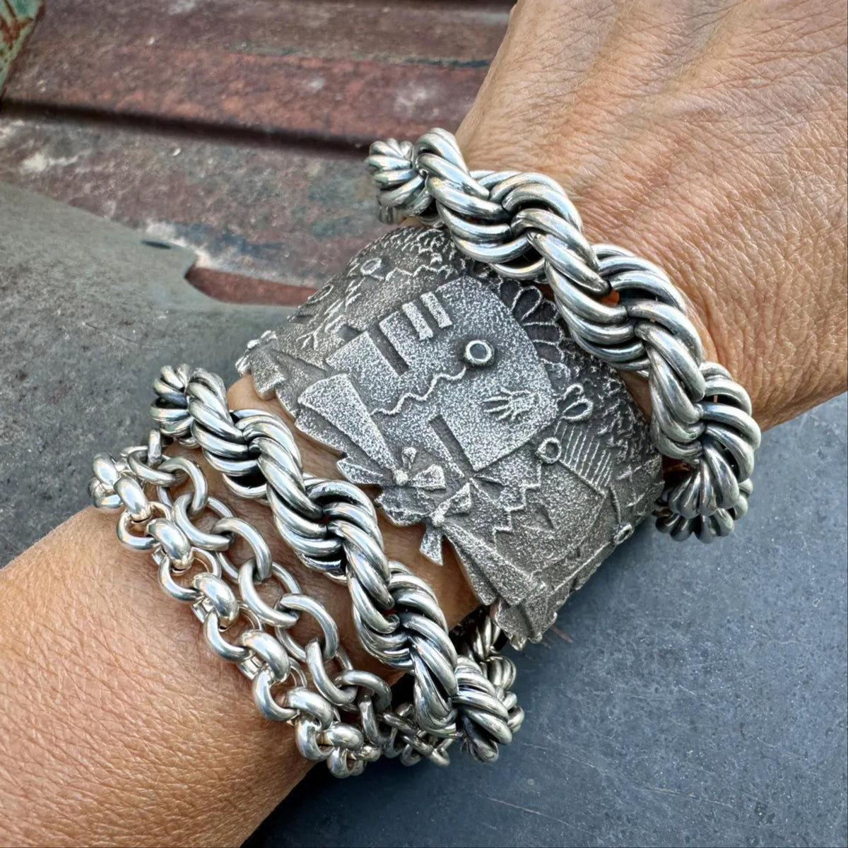 Real Solid Rope Chain 925 Sterling Silver Men's