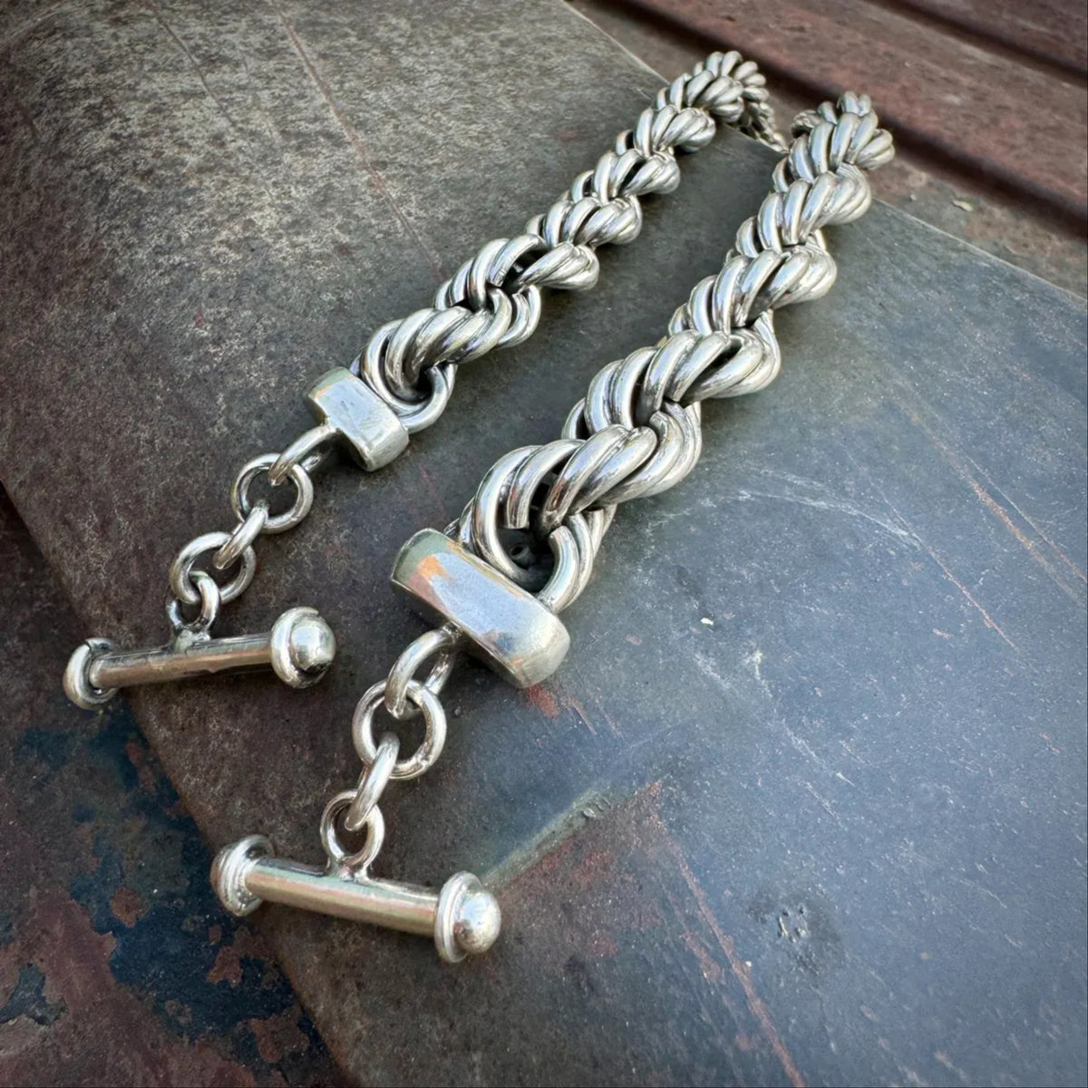 Real Solid Rope Chain 925 Sterling Silver Men's