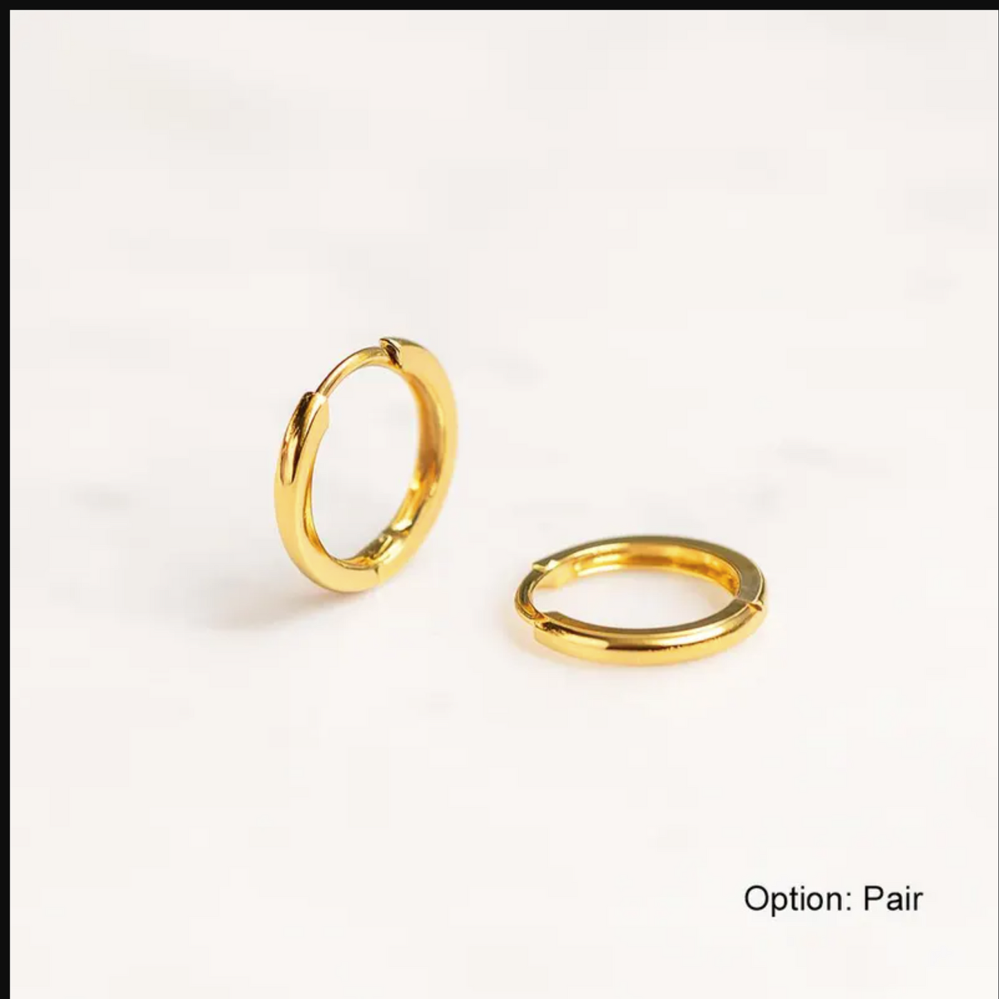 18k gold hoop earrings men's