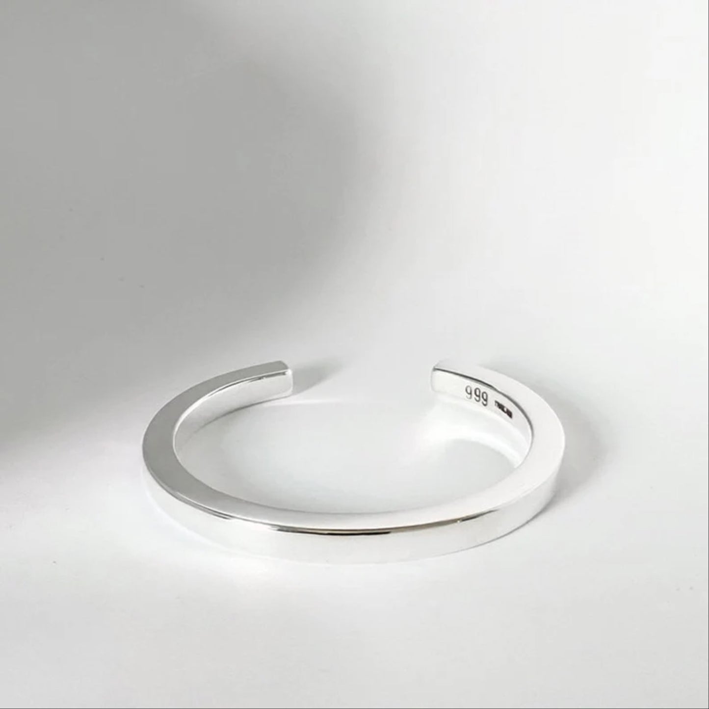 Thick Solid Fine Silver Cuff Bracelet