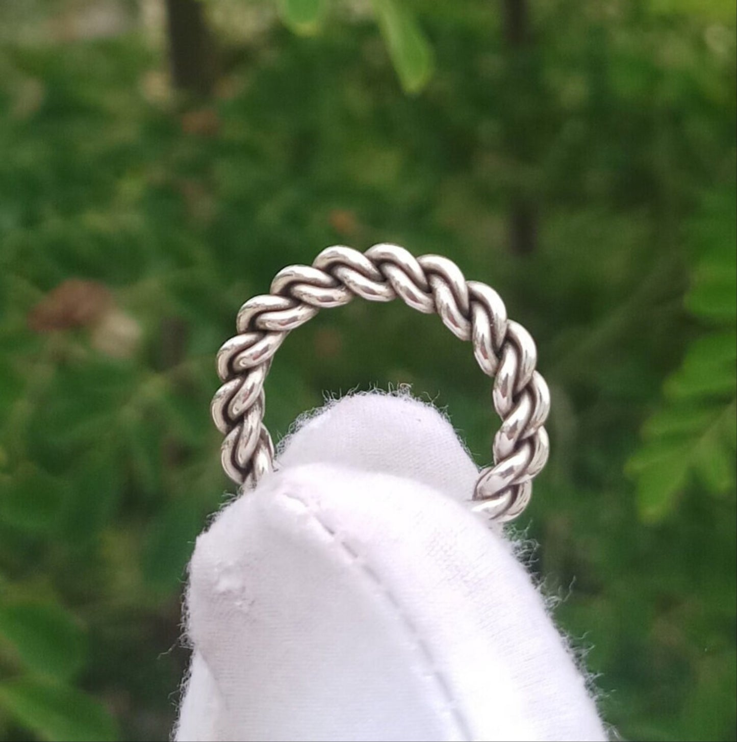 Twisted ring 925 Sterling Silver Men