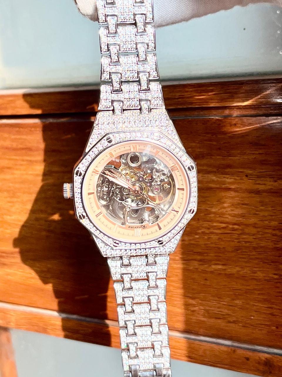 Real 925 Sterling Silver Watch Gift For Him -Men's Solid Silver Watch