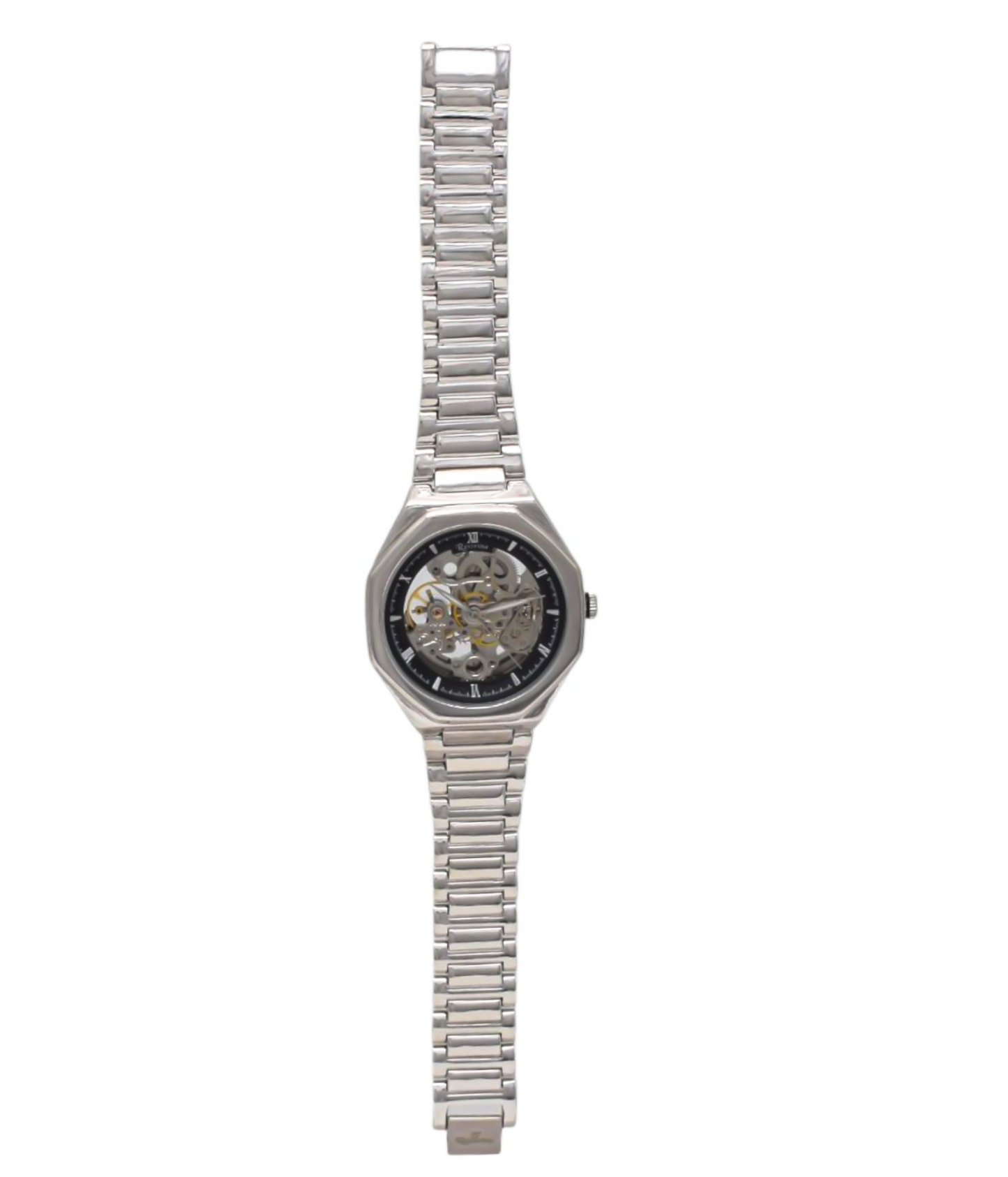 silver men's watch